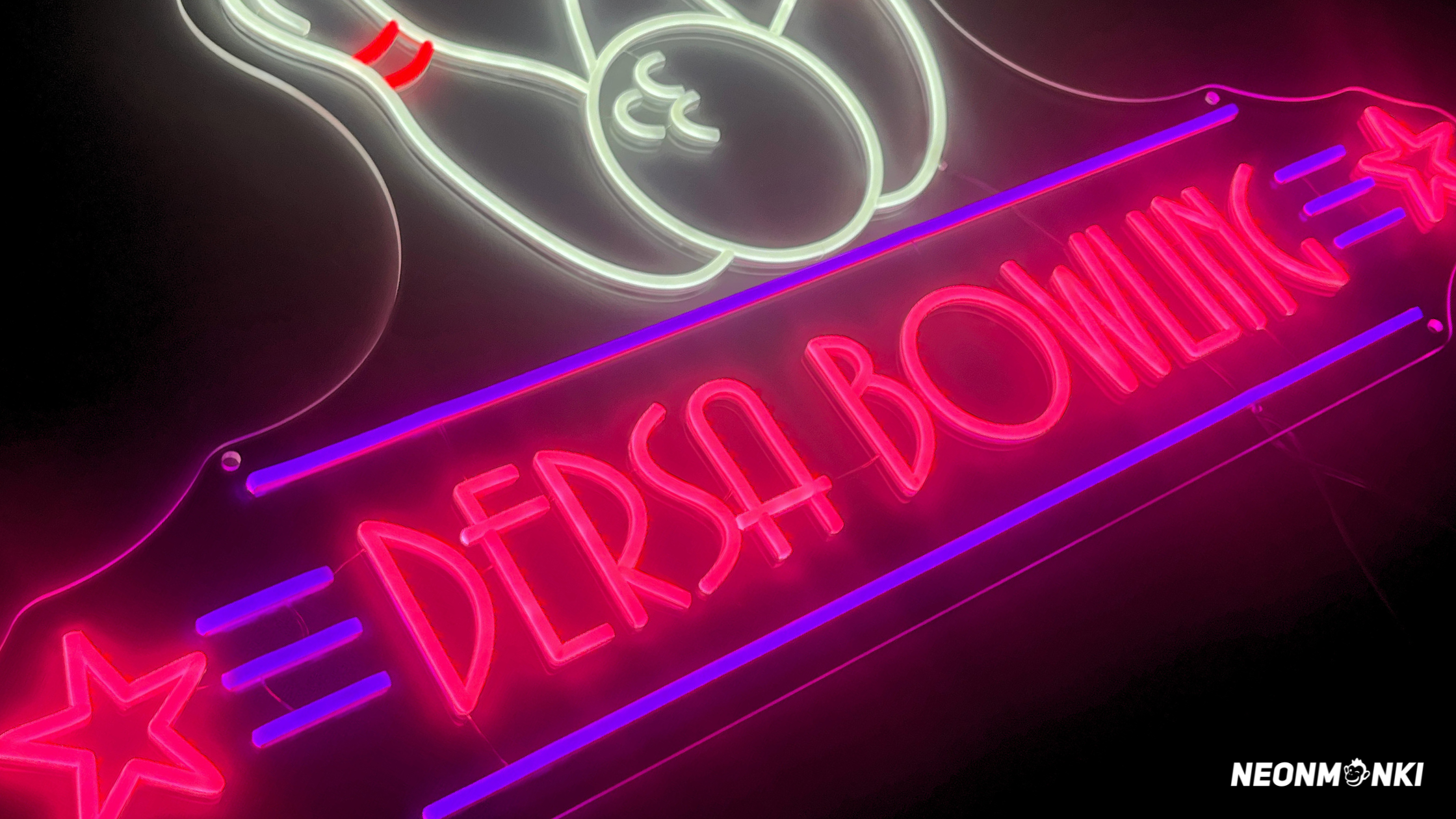 Personalisierter LED Schriftzug