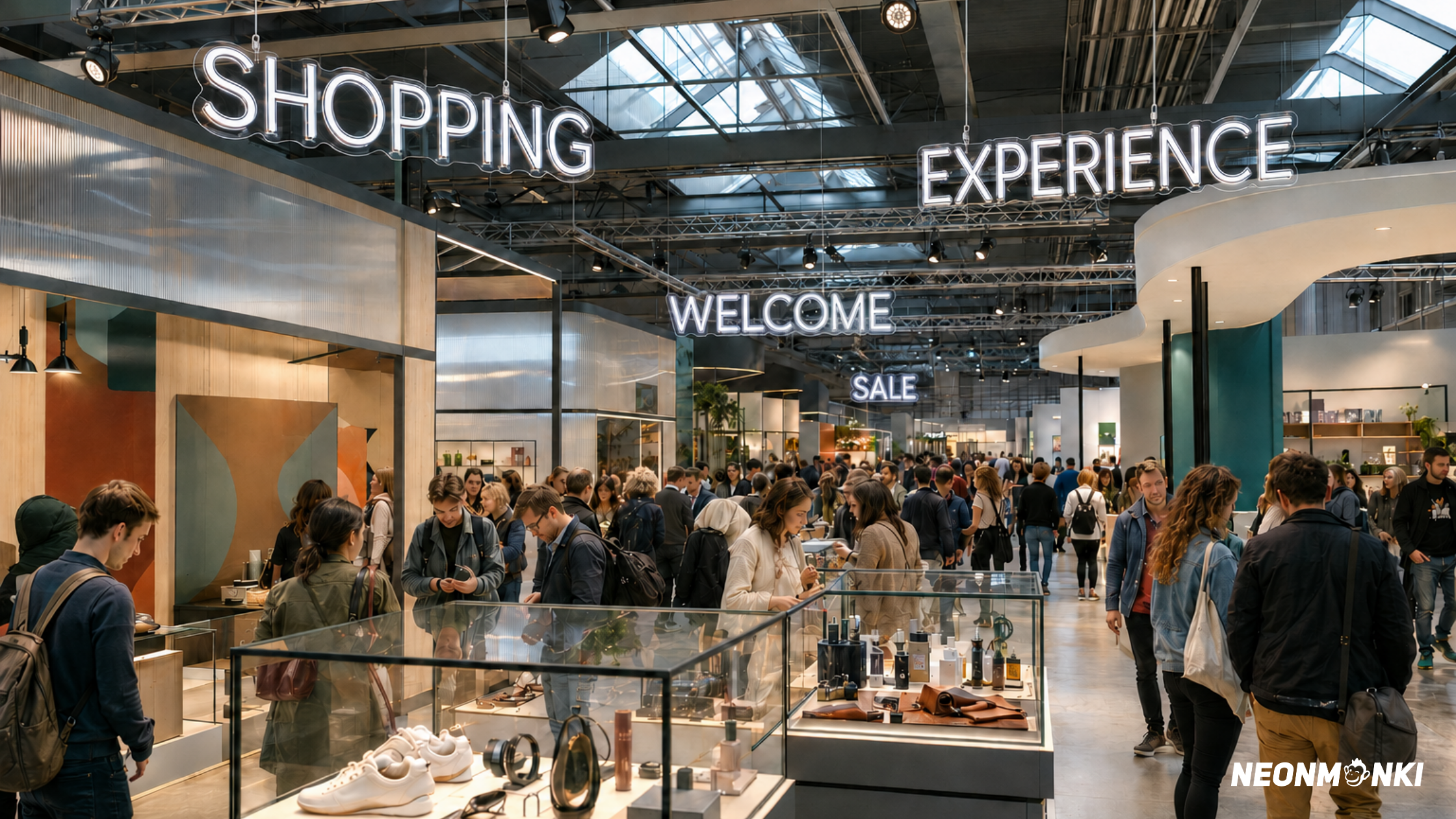 NEONMONKI_leuchtreklame_einkaufszentrum