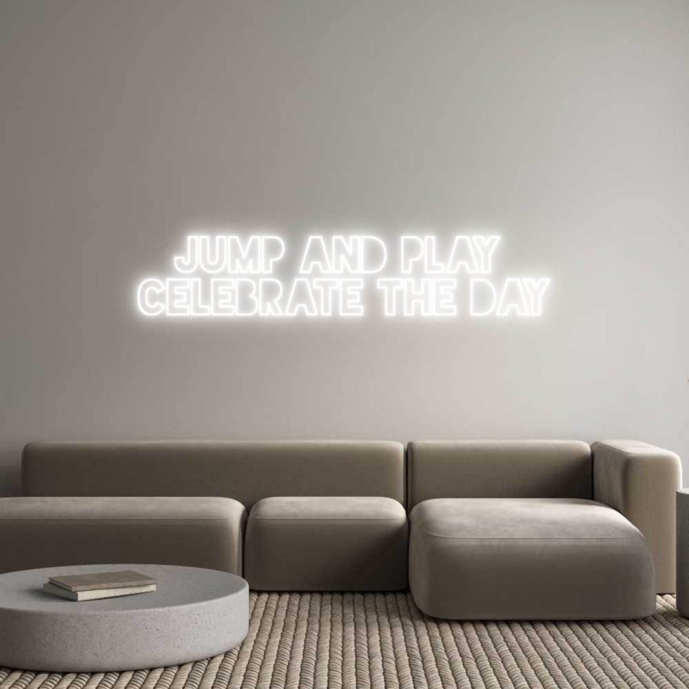 Konfigurator - Neon LED Flex - Personalisierter Indoor Schriftzug Jump and play...