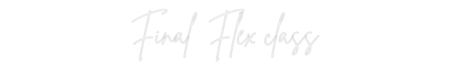 Konfigurator - Neon LED Flex - Personalisierter Indoor Schriftzug Final Flex cl...