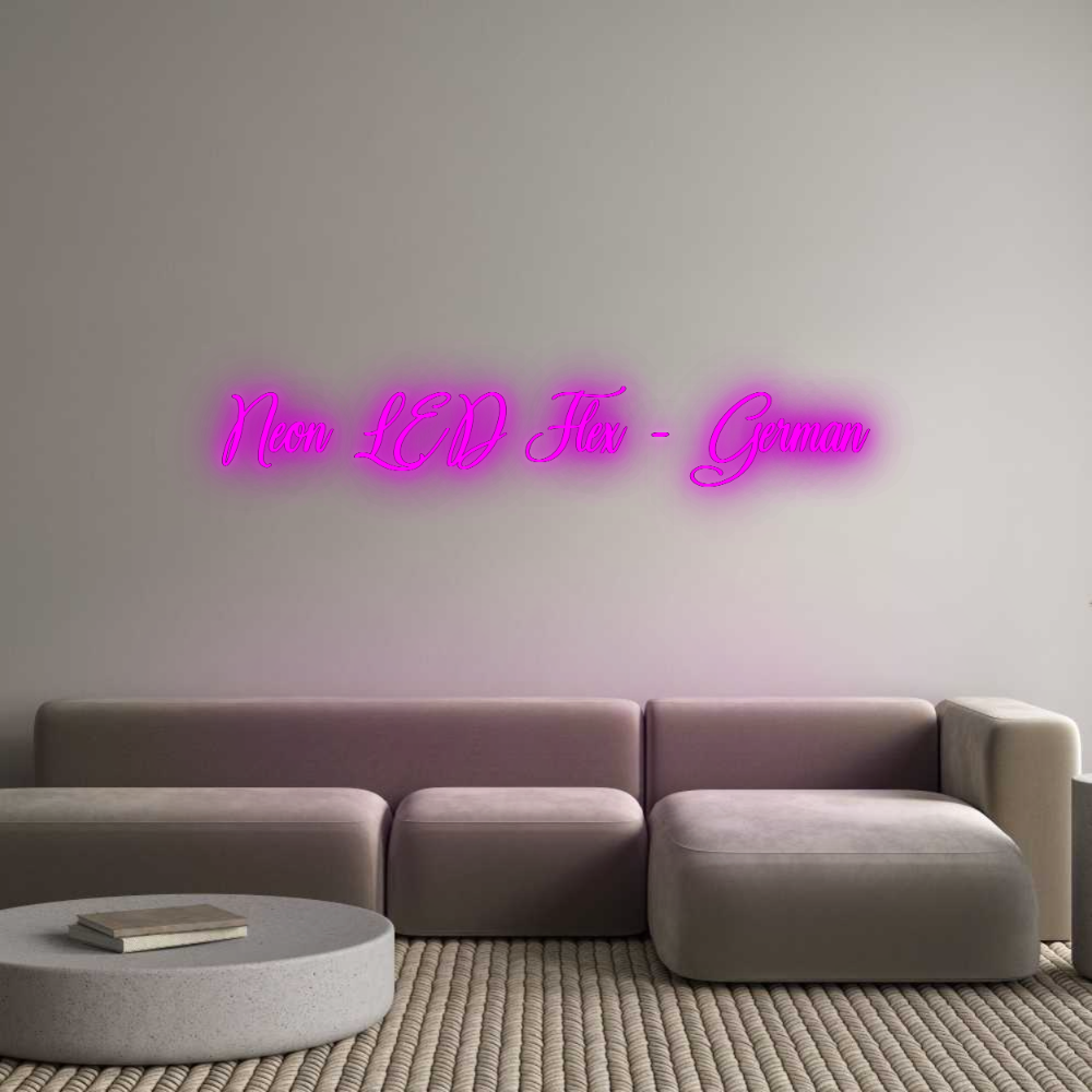 Konfigurator - Neon LED Flex - Personalisierter Indoor Schriftzug Neon LED Flex...