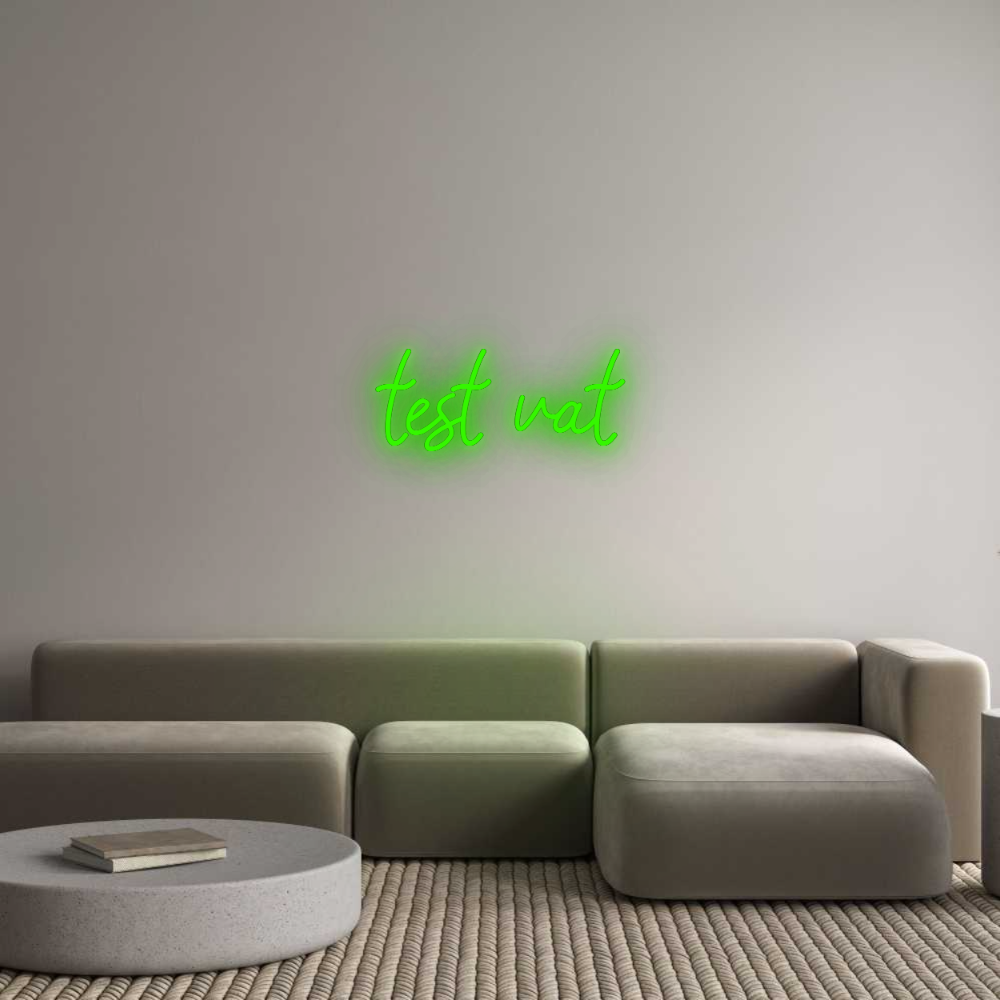 Konfigurator - Neon LED Flex - Personalisierter Indoor Schriftzug test vat