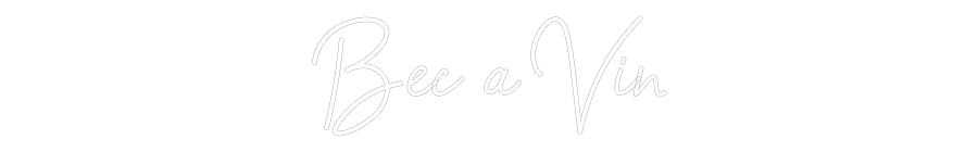 Configurateur - Neon LED Flex - Enseigne néon intérieure personnalisée Bec a Vin