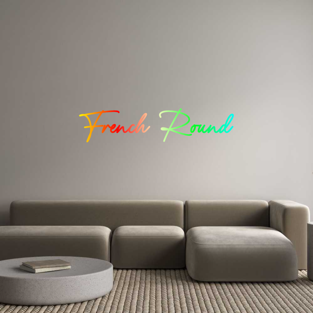 Configurateur - Neon LED Flex - Enseigne néon intérieure personnalisée French Round
