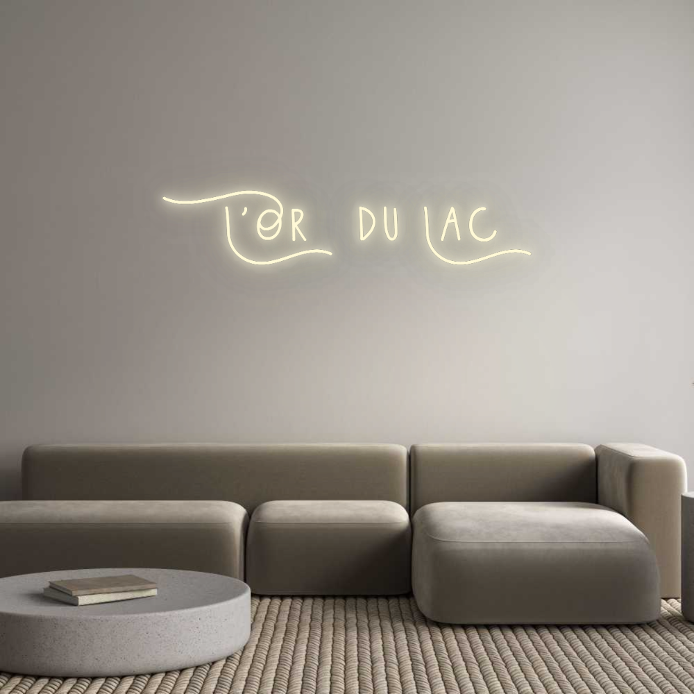 Configurateur - Neon LED Flex - Enseigne néon intérieure personnalisée L'Or du Lac