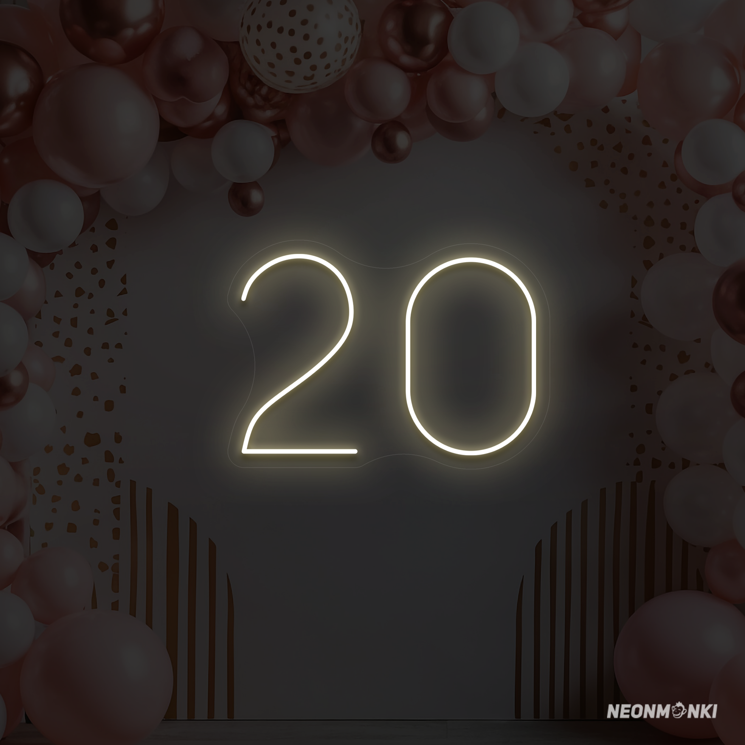 "20" - LED Schriftzug - Neonlampen