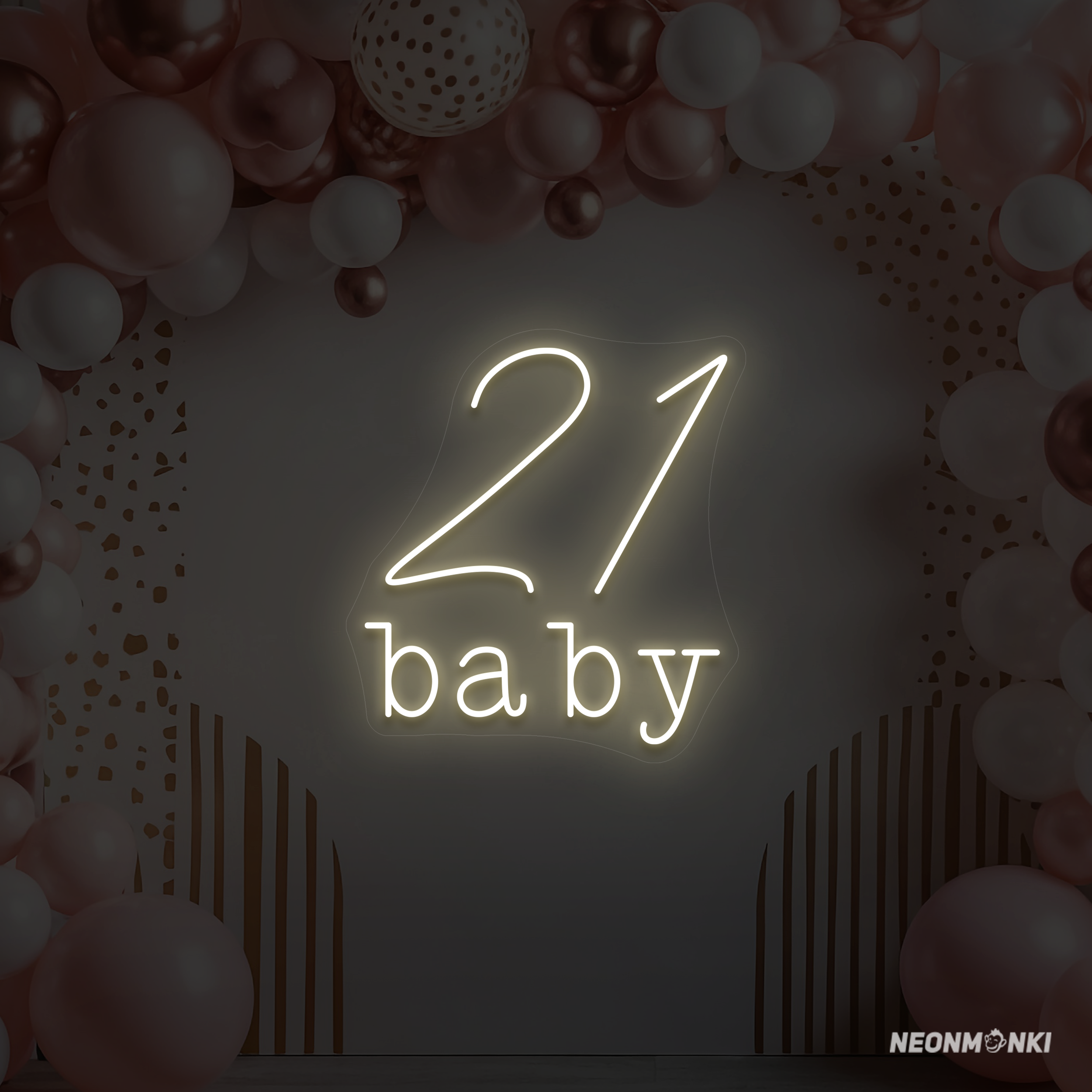 "21 baby" - LED Schriftzug - Neonlampen