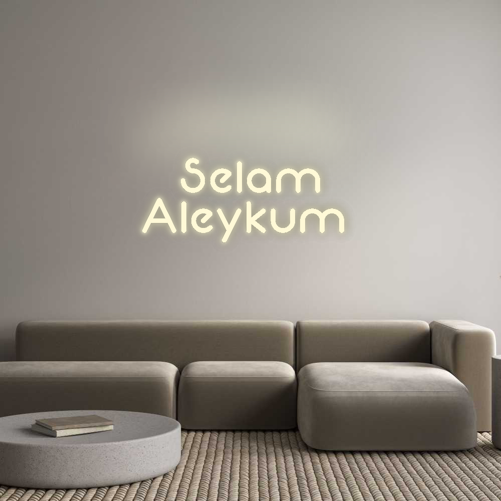 Konfigurator - Neon LED Flex - Personalisierter Indoor Schriftzug Selam
Aleykum