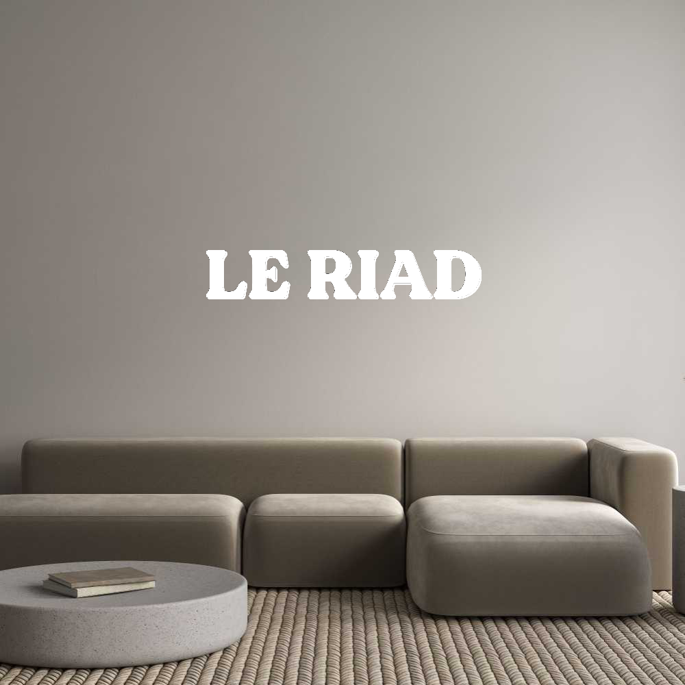 Configurateur - Enseignes lumineuses personnalisées & lettres lumineuses pour l'intérieur et l'extérieur LE RIAD