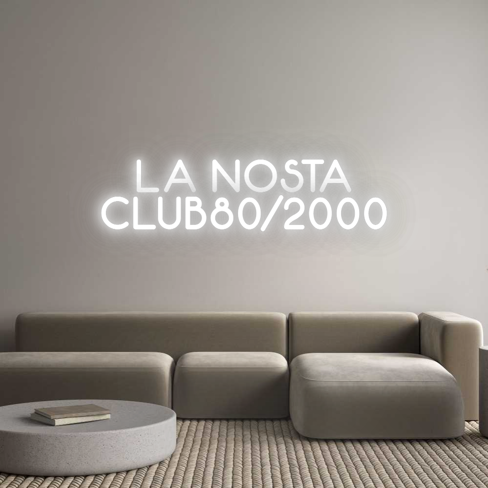 Configurateur - Neon LED Flex - Enseigne néon intérieure personnalisée LA NOSTA
CLU...