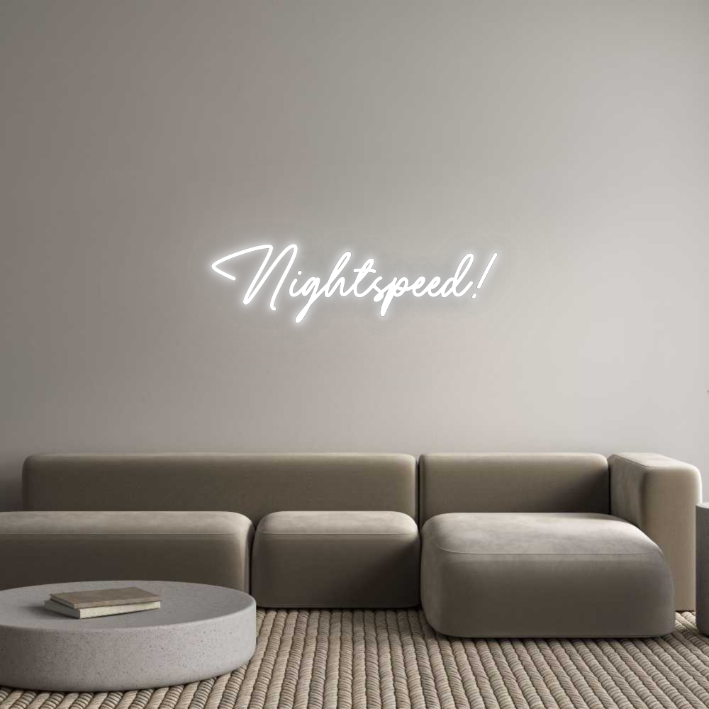 Konfigurator - Neon LED Flex - Personalisierter Indoor Schriftzug Nightspeed!