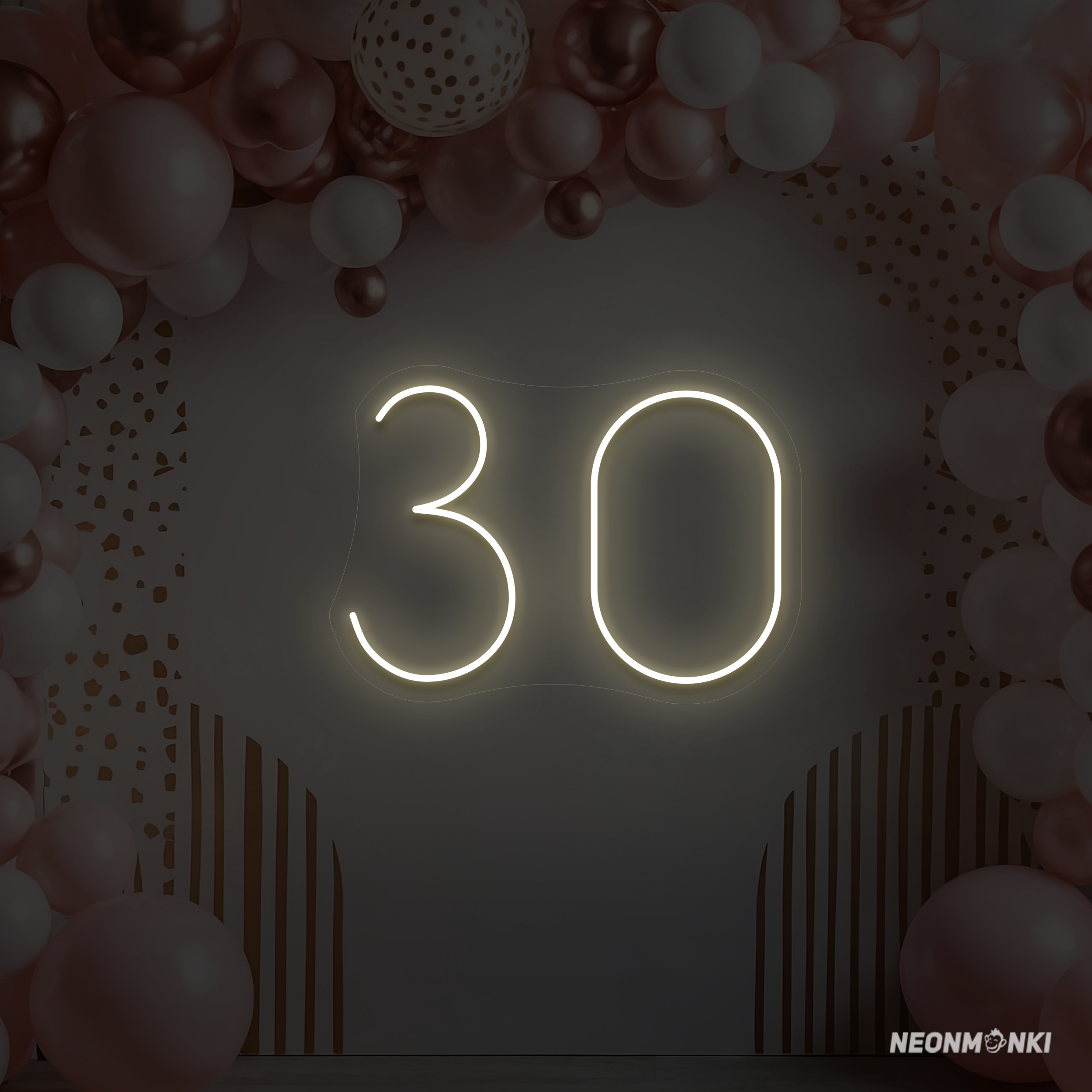 "30" - LED Schriftzug - Neonlampen