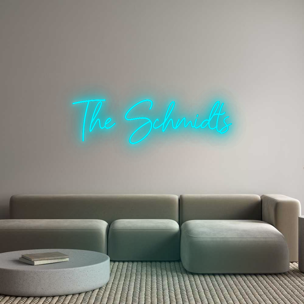Konfigurator - Neon LED Flex - Personalisierter Indoor Schriftzug The Schmidts