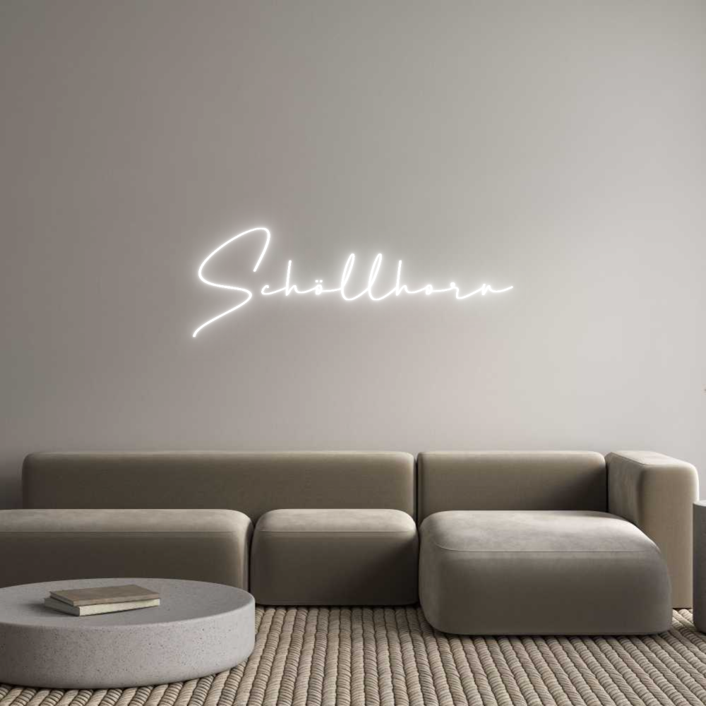 Konfigurator - Neon LED Flex - Personalisierter Indoor Schriftzug Schöllhorn