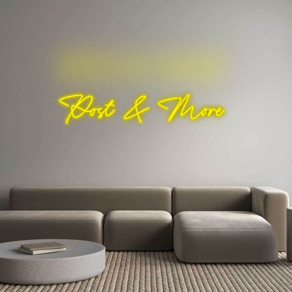 Konfigurator - Neon LED Flex - Personalisierter Indoor Schriftzug Post & More