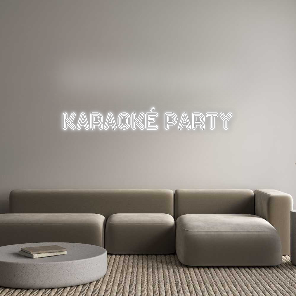 Configurateur - Neon LED Flex - Enseigne néon intérieure personnalisée Karaoké party