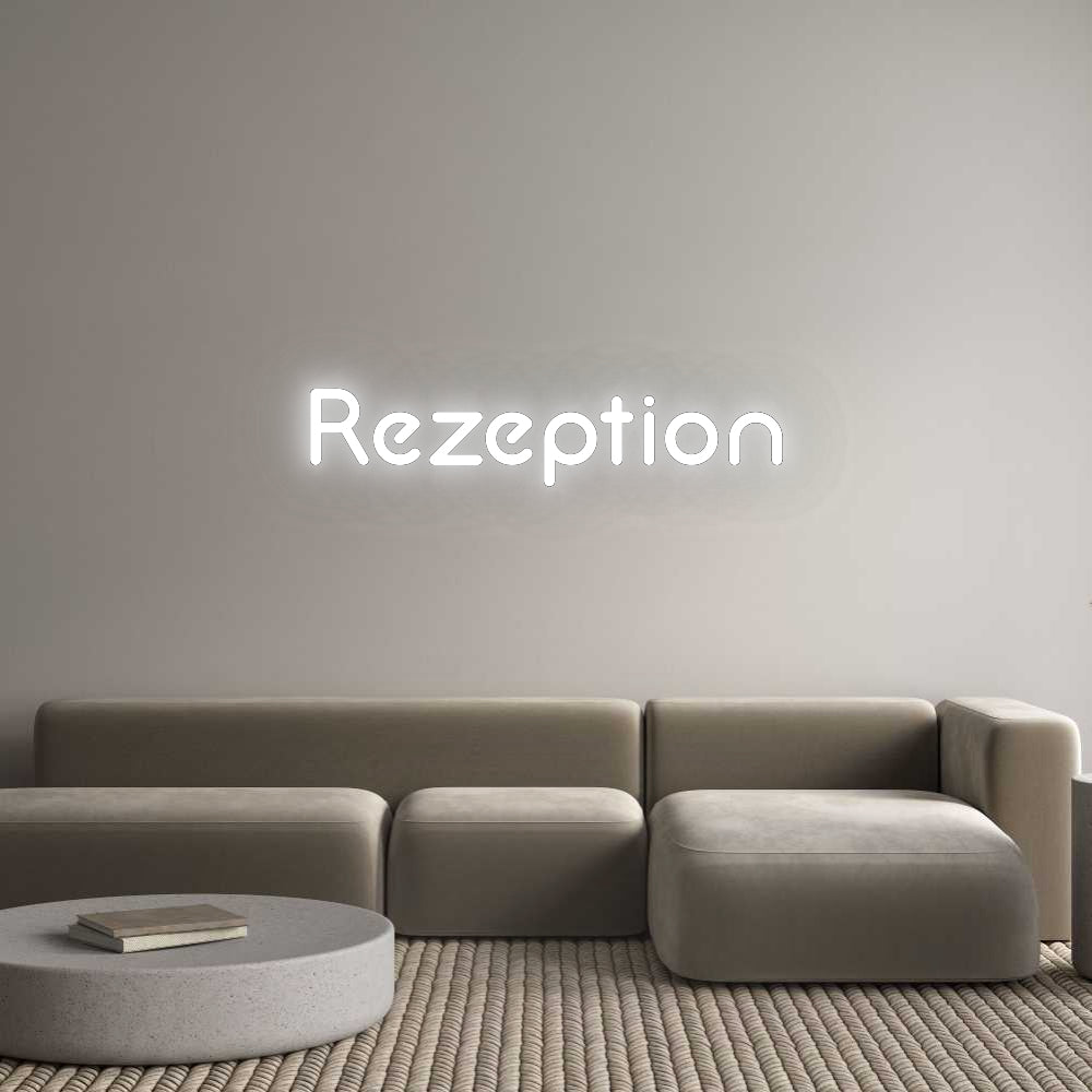 Konfigurator - Neon LED Flex - Personalisierter Indoor Schriftzug Rezeption