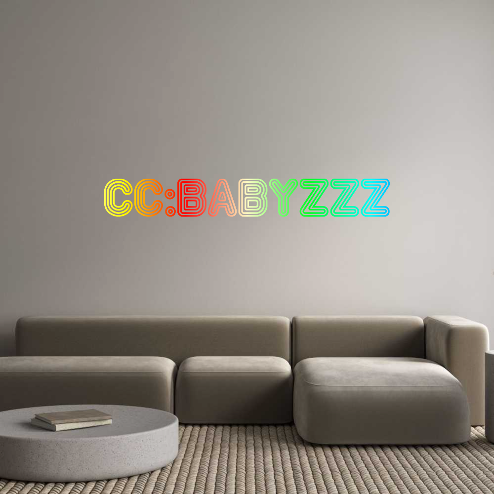 Konfigurator - Neon LED Liquid Acryl - Personalisierter Indoor & Outdoor Schriftzug CC:Babyzzz