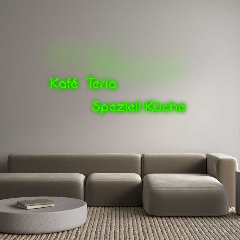Konfigurator - Neon LED Flex - Personalisierter Indoor Schriftzug Kafé Teria
...