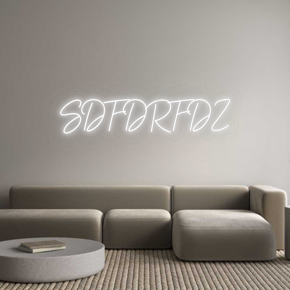 Konfigurator - Neon LED Flex - Personalisierter Indoor Schriftzug SDFDRFDZ
