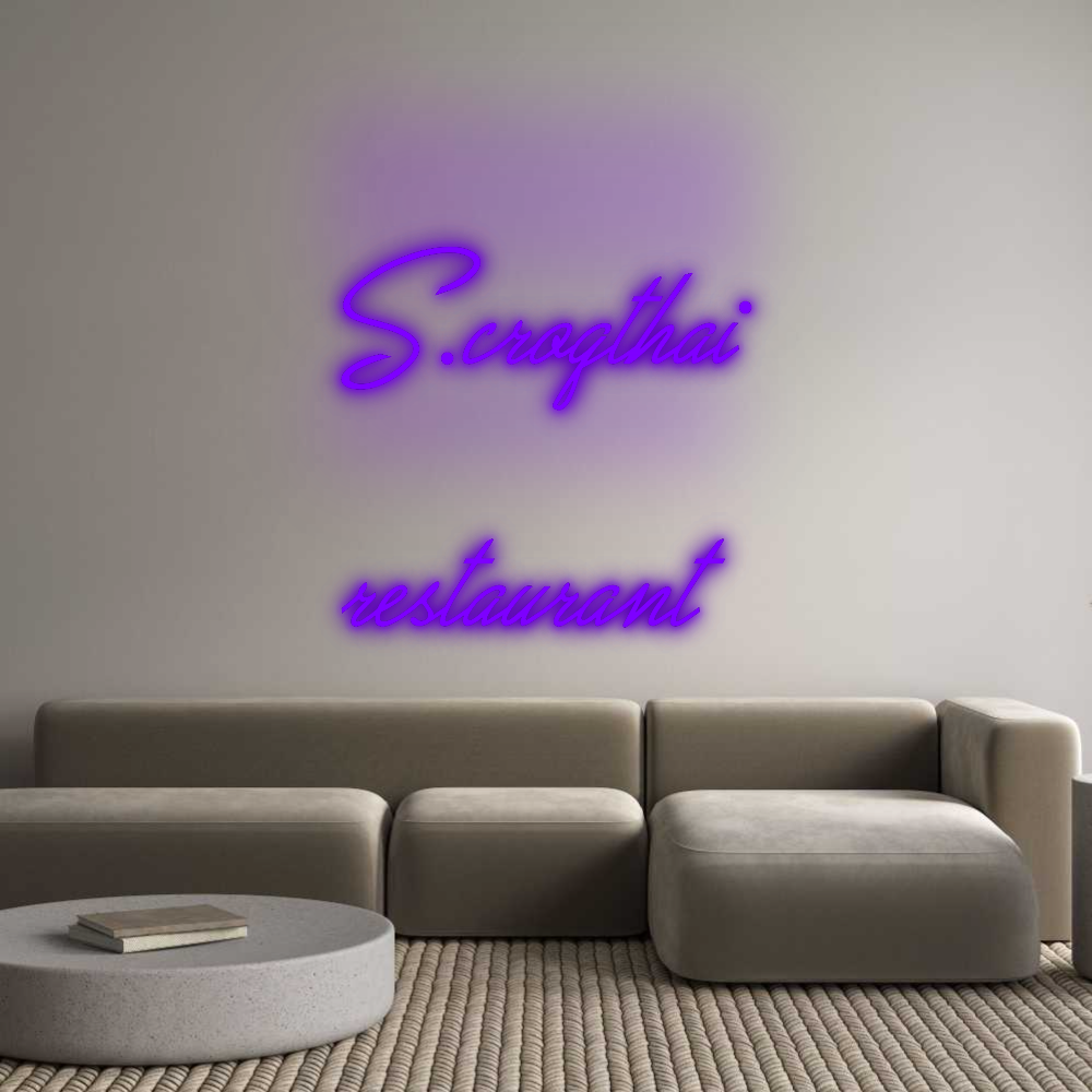 Configurateur - Neon LED Flex - Enseigne néon intérieure personnalisée S.croqthaï
...