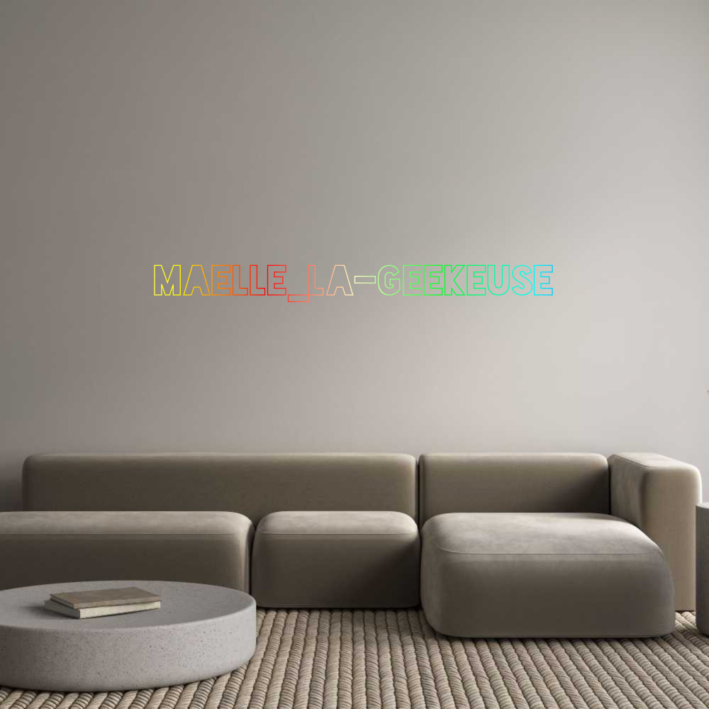 Configurateur - Neon LED Flex - Enseigne néon intérieure personnalisée Maelle_La-Gee...
