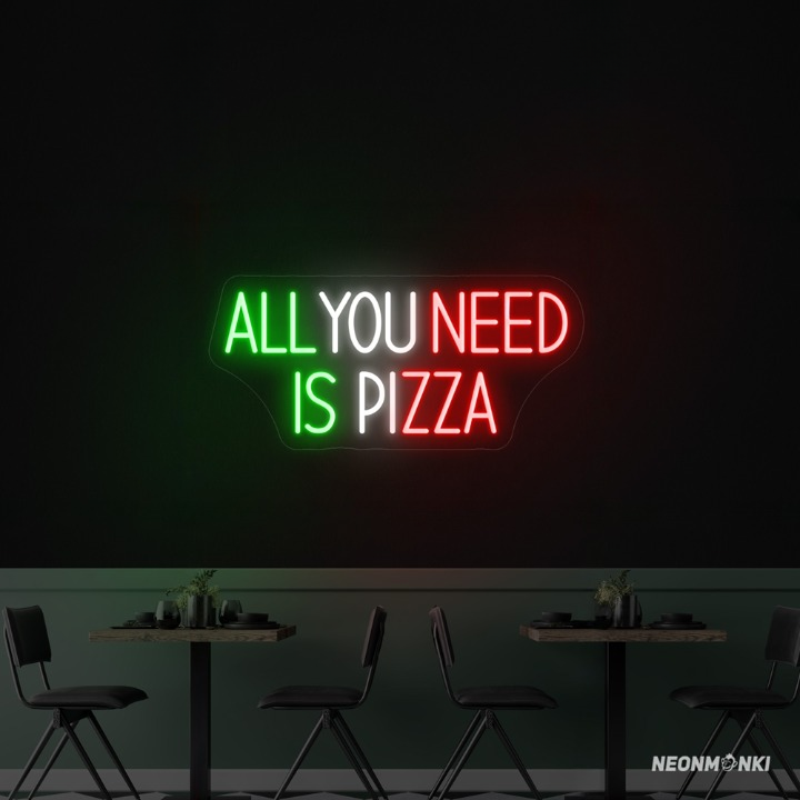 LED Logo Pizza Neon LED Leuchtschild für echte Fans - NEONMONKI