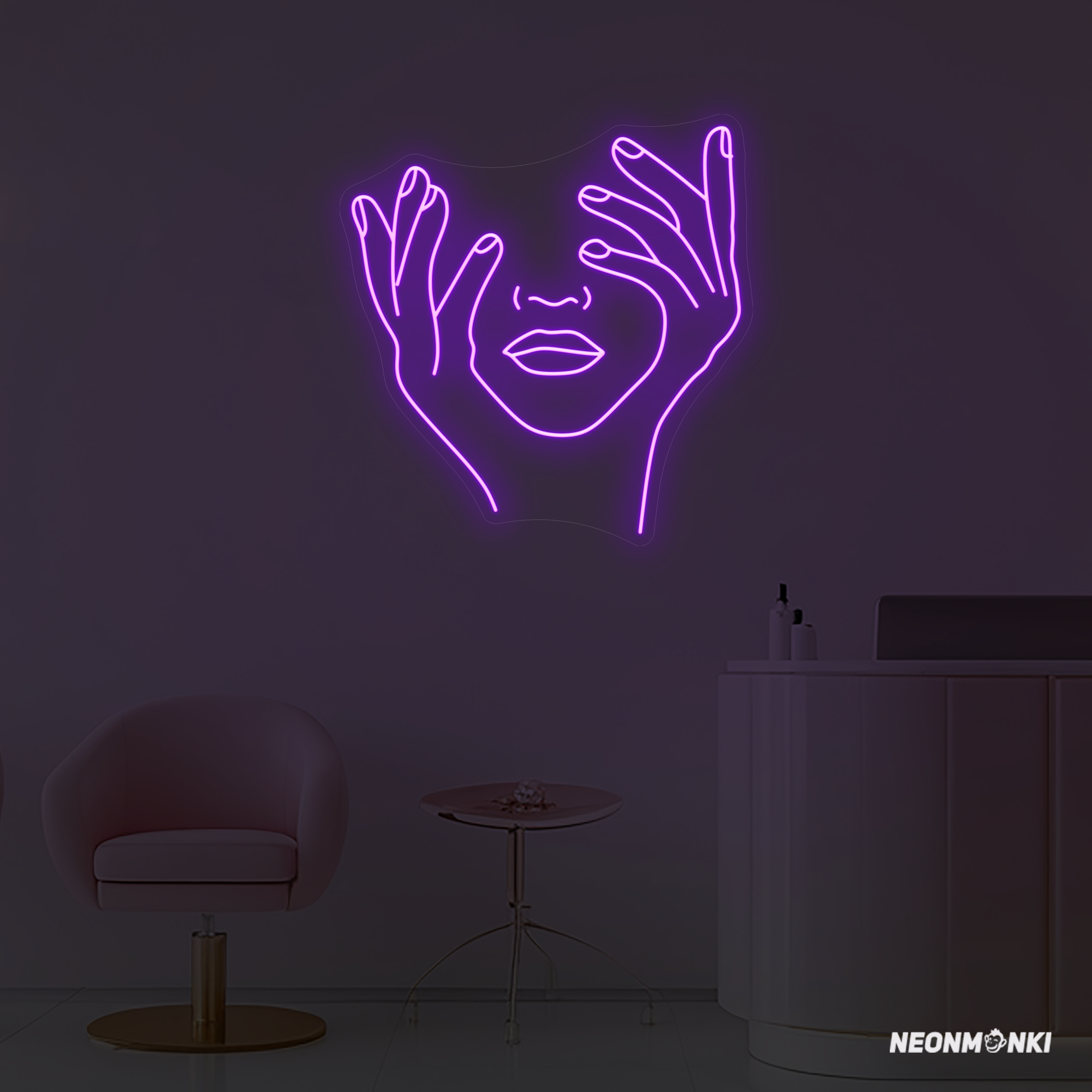 Neon LED Schriftzug Eleganz mit einem Hauch Geheimnis - NEONMONKI