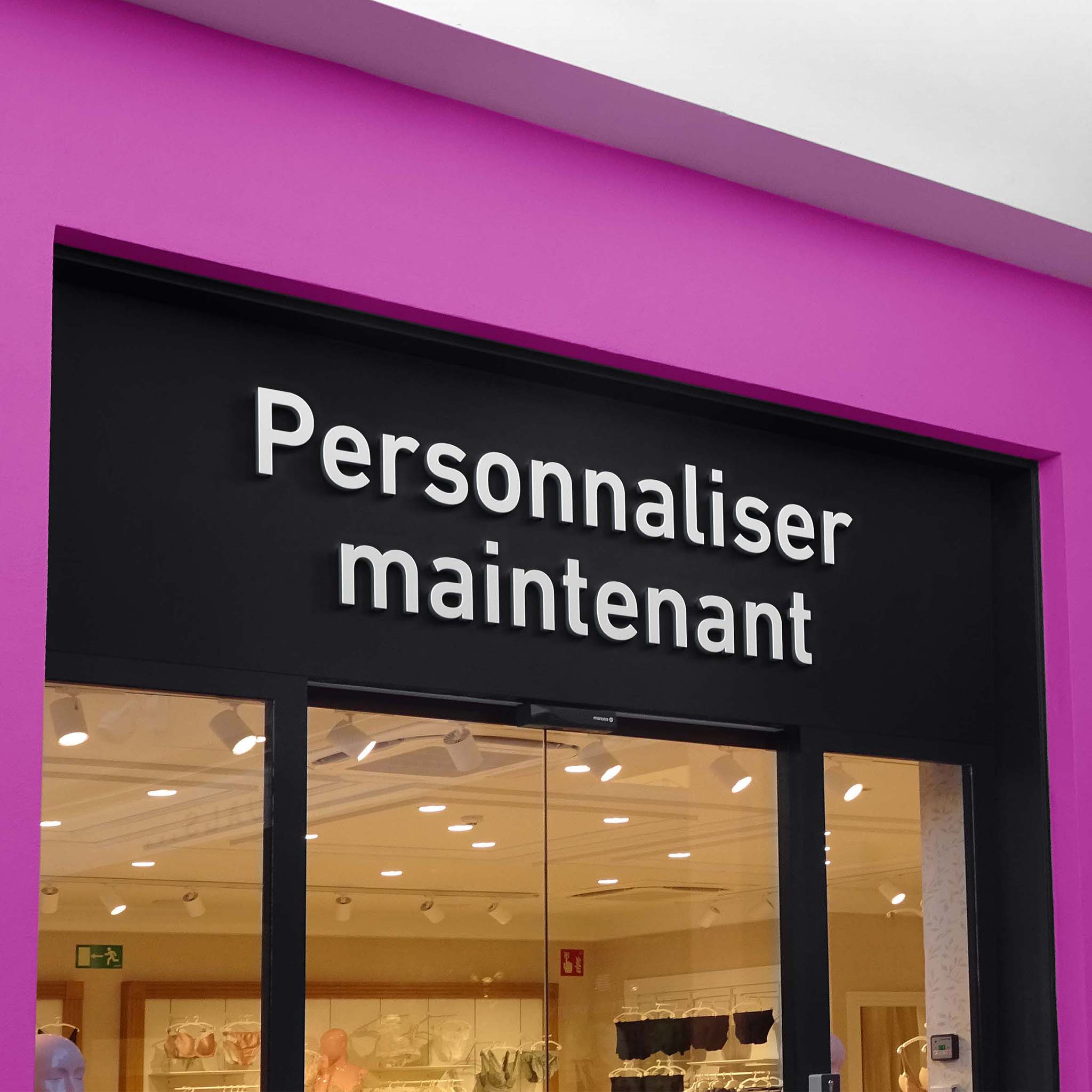 Configurateur - Enseigne publicitaire lumineuse & lettres lumineuses pour l'intérieur et l'extérieur