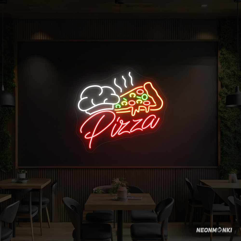 Pizza Neon LED illuminated sign for your pizzeria NEONMONKI