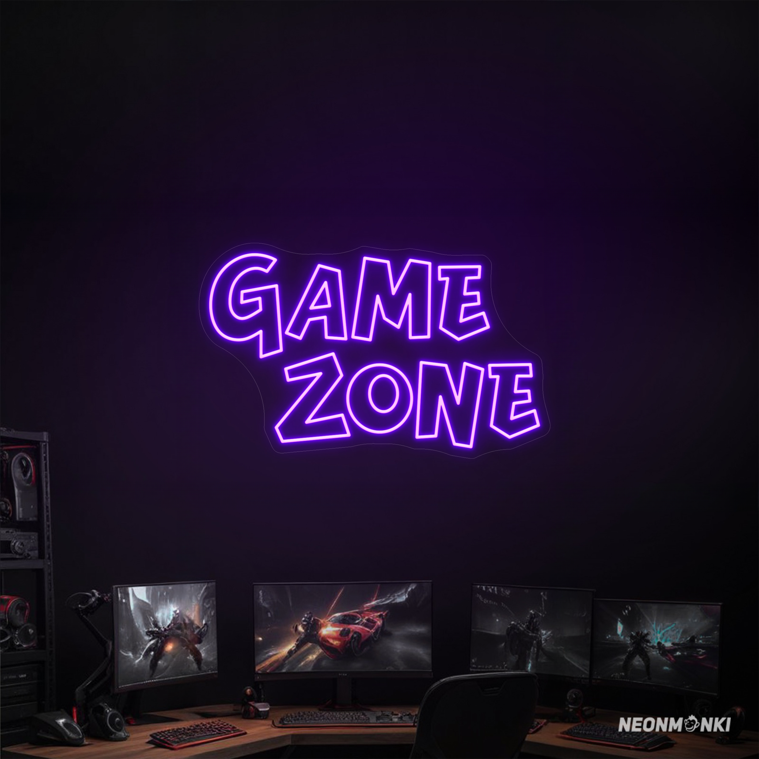 LED Neon and Signs "Game Zone" für Gamer Zimmer Ideen - NEONMONKI