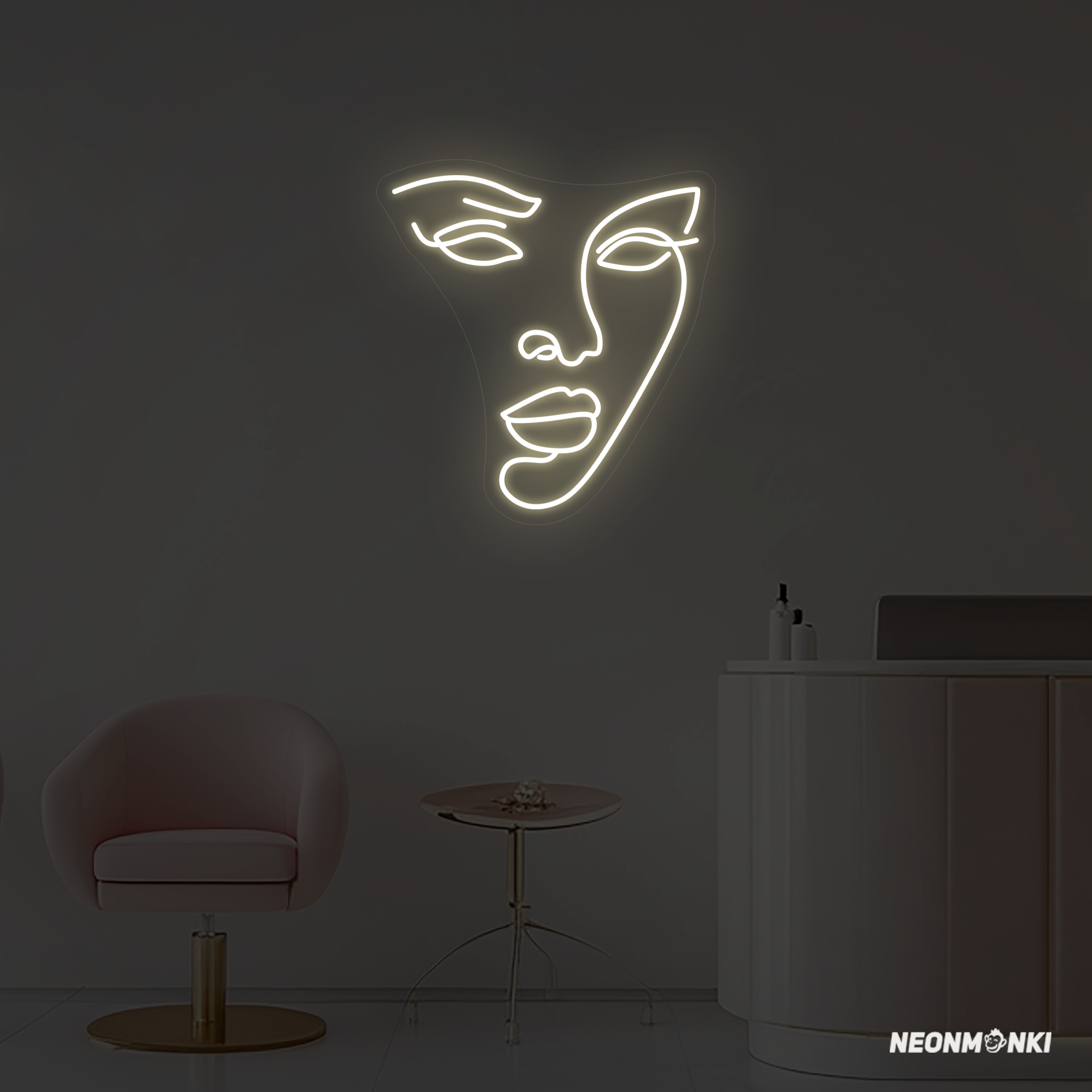 LED Leuchte Ankommen und wohlfühlen - Leuchtbotschaft - NEONMONKI