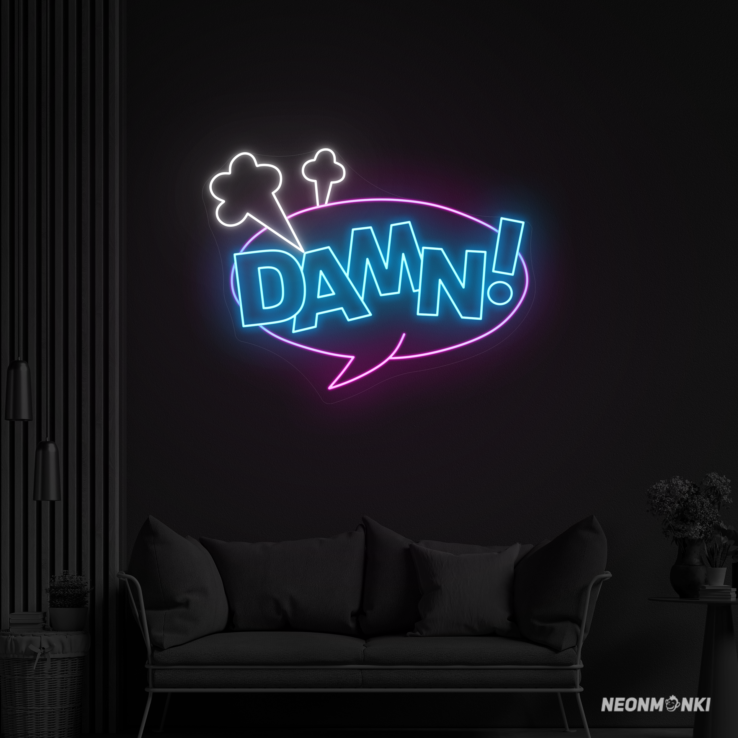 DAMN Neon LED Schild von NEONMONKI – kaufen & farbig strahlen lassen