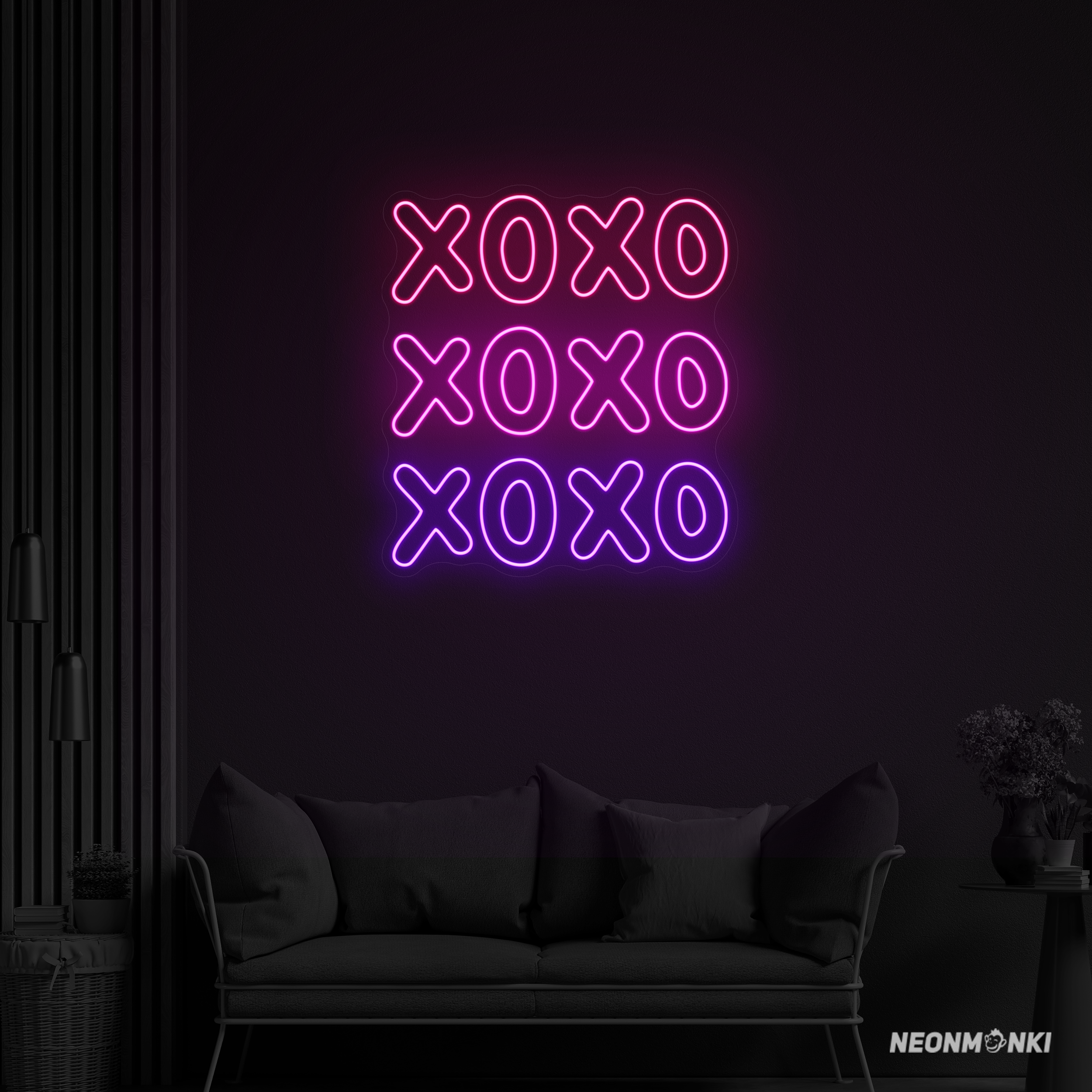 XOXO in Pink, Rosa & Lila – Deine leuchtende Liebeserklärung an die Wand