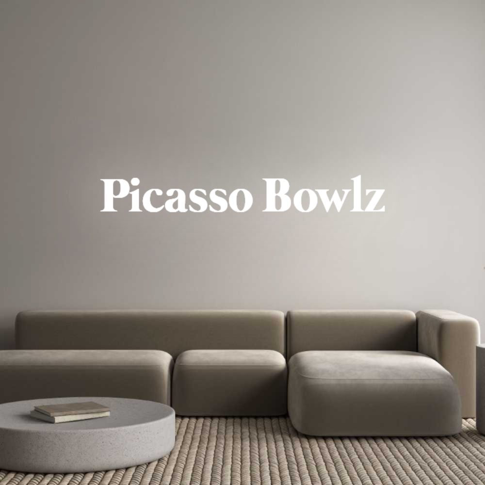 Konfigurator - Personalisierte Leuchtreklame & Leuchtbuchstaben Picasso Bowlz