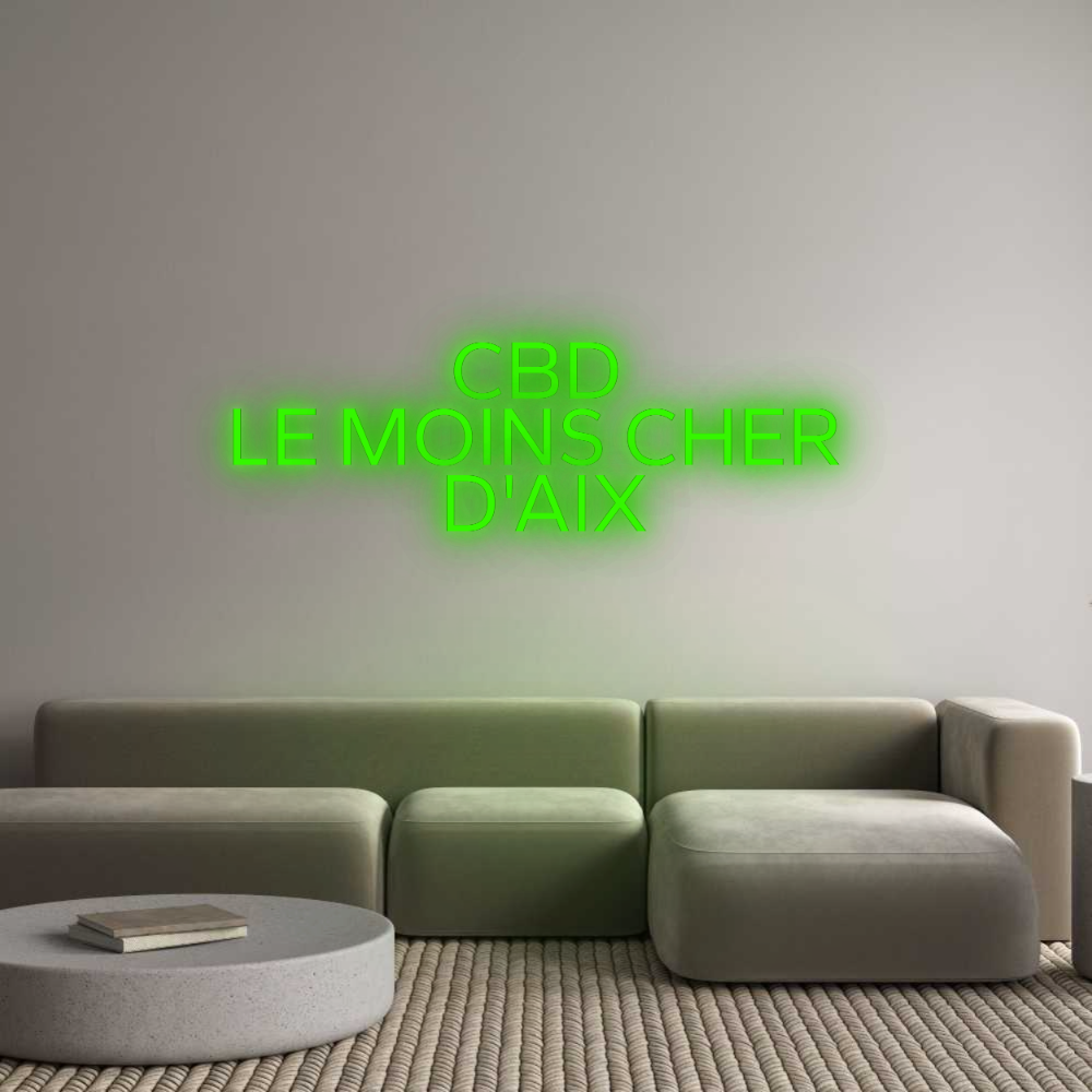 Configurateur - Neon LED Flex - Enseigne néon intérieure personnalisée CBD
LE MOIN...