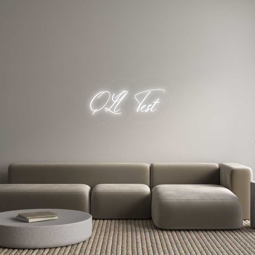 Konfigurator - Neon LED Flex - Personalisierter Indoor Schriftzug QLI Test