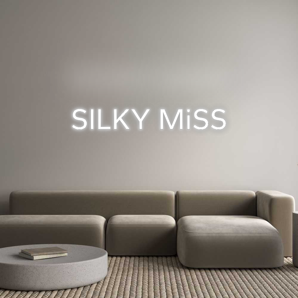 Configurateur - Neon LED Flex - Enseigne néon intérieure personnalisée SILKY MiSS
