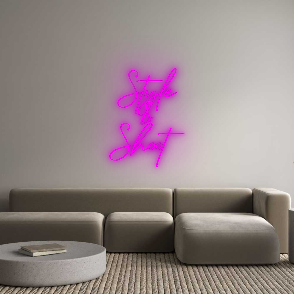 Konfigurator - Neon LED Flex - Personalisierter Indoor Schriftzug Style
&
Shoot