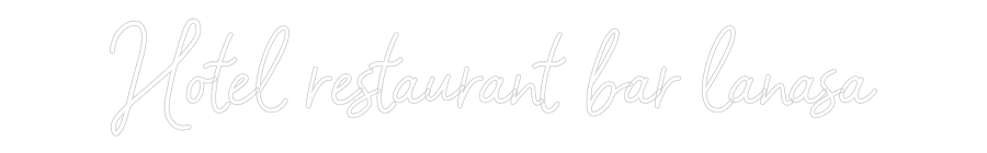 Configurateur - Neon LED Flex - Enseigne néon intérieure personnalisée Hôtel restaur...