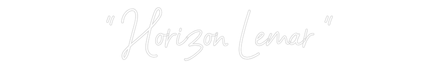 Configurateur - Neon LED Flex - Enseigne néon intérieure personnalisée " Horizon Lem...