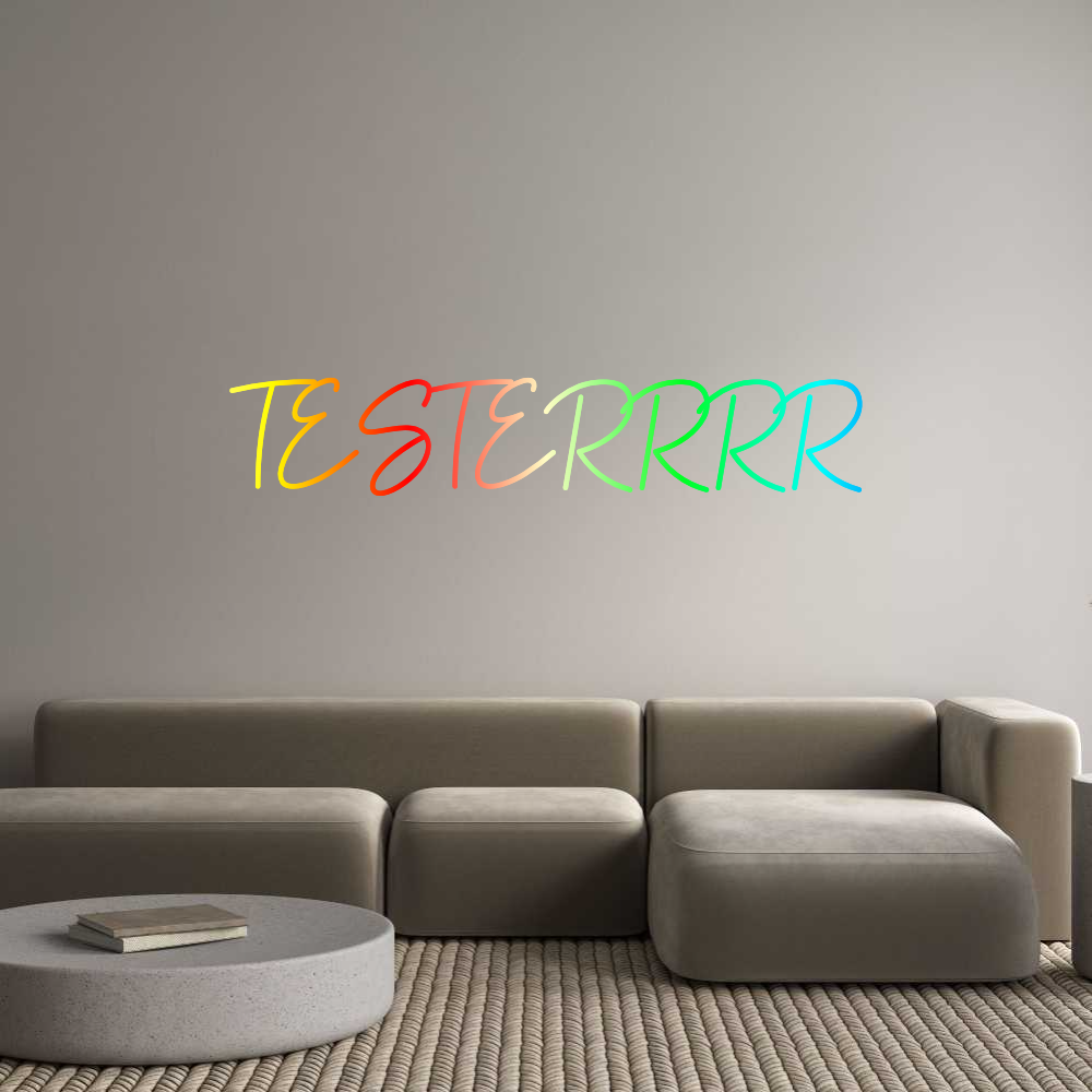 Konfigurator - Neon LED Flex - Personalisierter Indoor Schriftzug TESTERRRR
