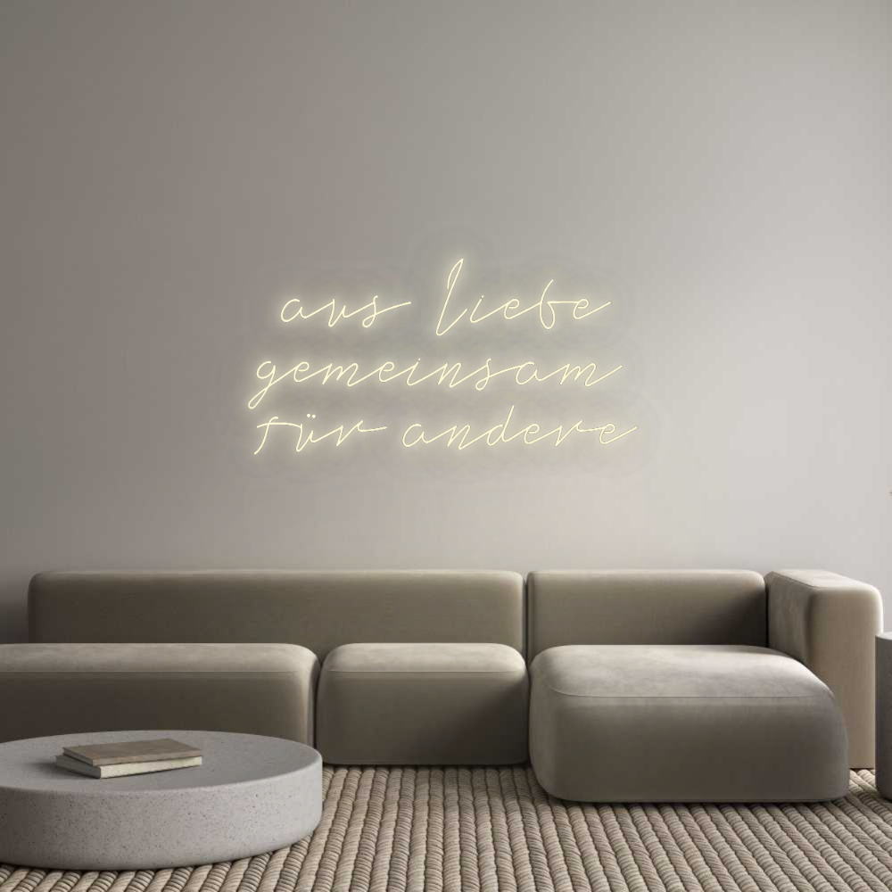 Konfigurator - Neon LED Flex - Personalisierter Indoor Schriftzug aus Liebe
ge...