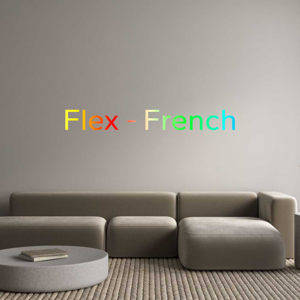 Configurateur - Neon LED Flex - Enseigne néon intérieure personnalisée Flex - French