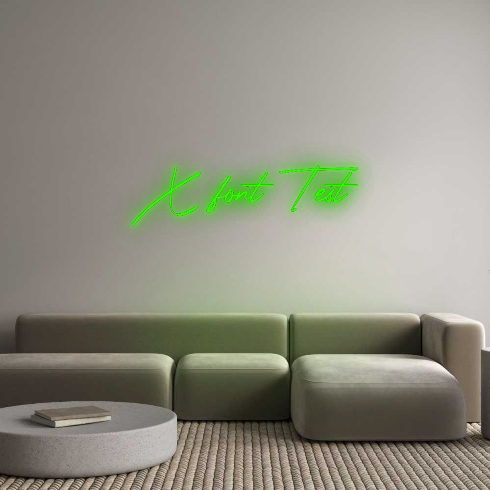 Configurator - Neon LED Flex - Custom Neon Sign Indoor X font Test