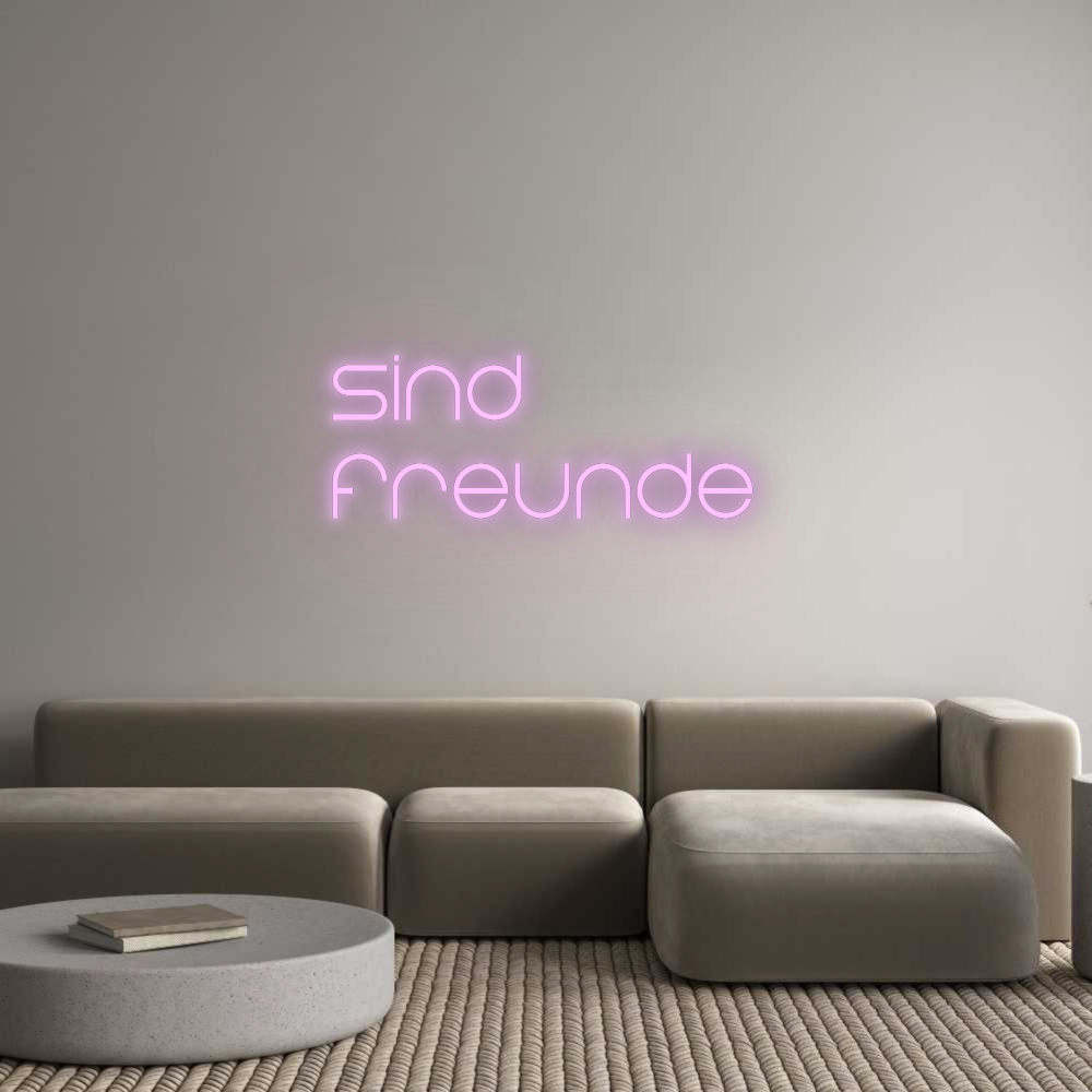 Konfigurator - Neon LED Flex - Personalisierter Indoor Schriftzug sind
freunde