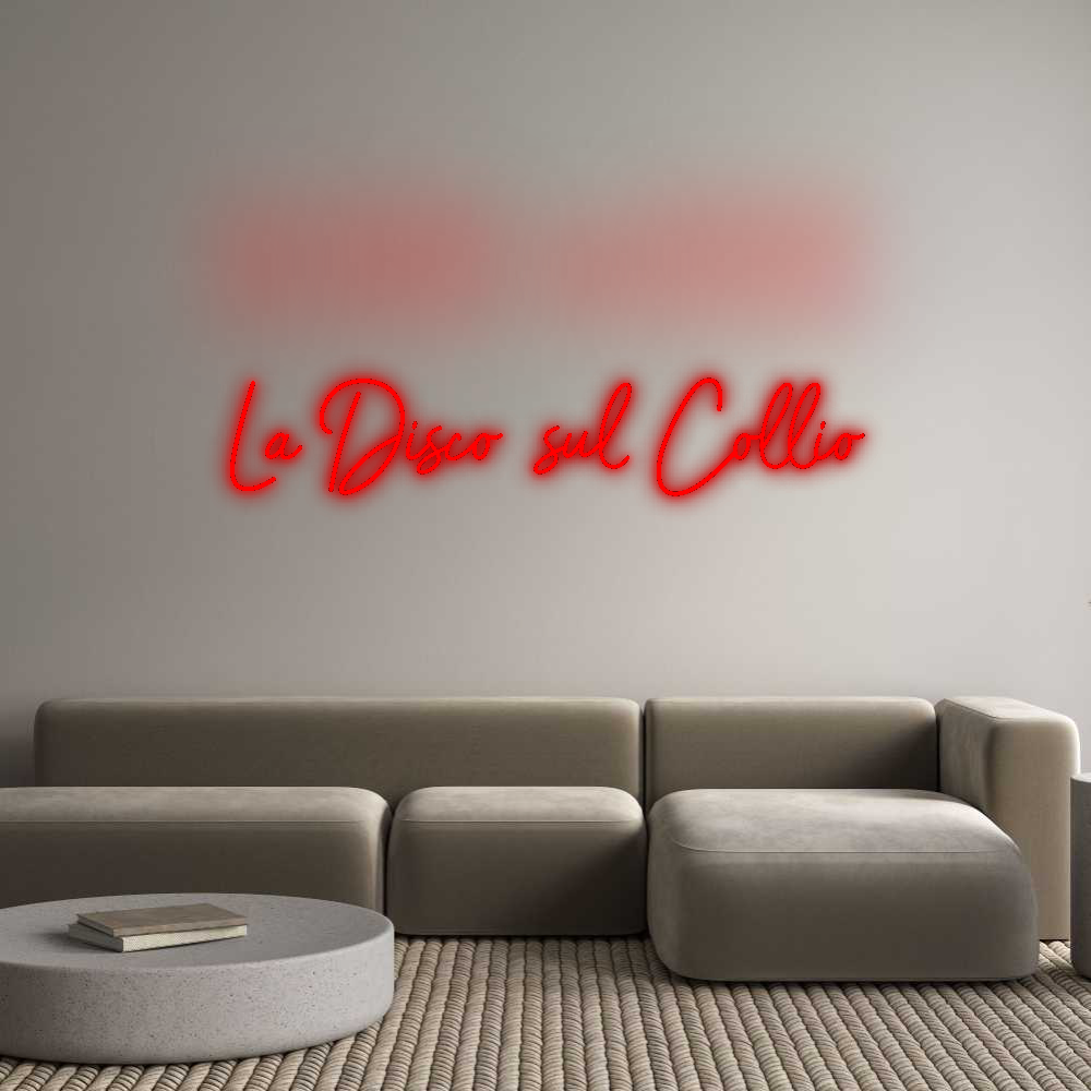 Konfigurator - Neon LED Flex - Personalisierter Indoor Schriftzug La Disco sul...