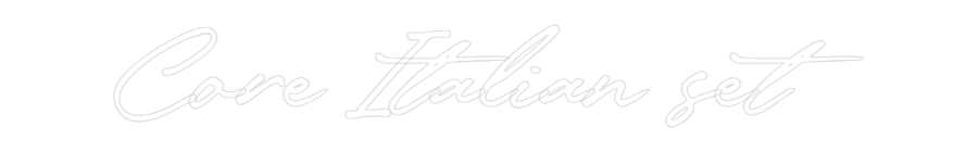 Konfigurator - Neon LED Flex - Personalisierter Indoor Schriftzug Core Italian ...