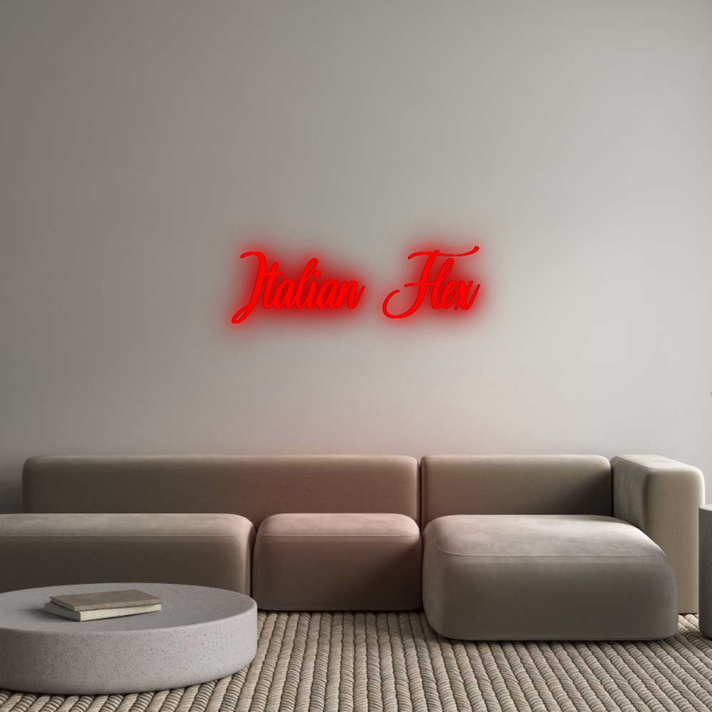 Konfigurator - Neon LED Flex - Personalisierter Indoor Schriftzug Italian Flex