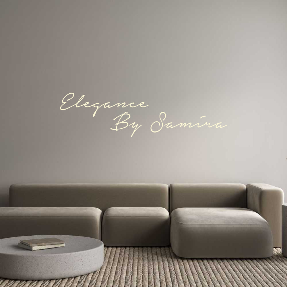 Konfigurator - Personalisierte Leuchtreklame & Leuchtbuchstaben Elegance
...